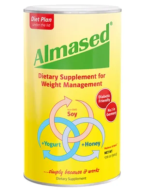 Almased Meal Replacement Shake - 6 Pack - Plant Base Protein - Non GMO, Gluten Free,17.6 oz - (6 Pack) - Almased