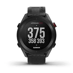 Garmin Approach S12 Premium GPS Golf Watch, Black with Wearable4U Power Pack Bundle S12 Black + Power Pack - ADAPTIVE TRAINING GUIDANCE