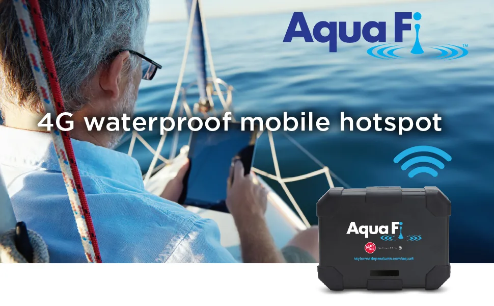 TAYLOR MADE PRODUCTS AquaFi 4G LTE Waterproof Mobile Hotspot for Boats Yachts Pontoons - Aqua Fi