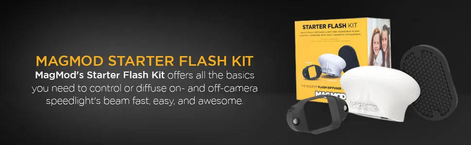 MagMod Starter Flash Kit - All The Basics You Need to Make Flash Photography Fast, Easy and Awesome - MagMod Starter Flash Kit