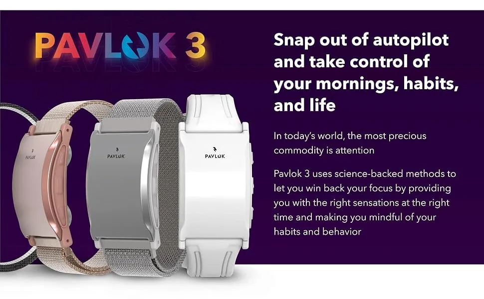 Pavlok 3  A Personal Life Coach On Your Wrist  Practice Mindfulness and Build Good Habits  Track Your Steps, Activity, and Sleep Patterns! (Deluxe Edition) Obsidian Black Small - product information 5