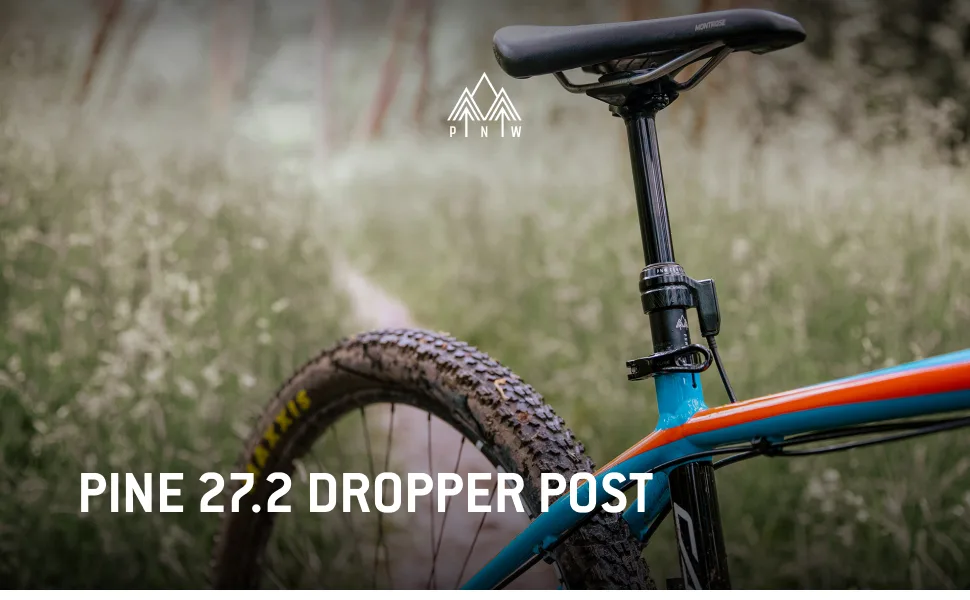 PNW Components Pine 27.2mm Dropper Post, External Routing 90mm/CX Lever Kit (Road Bars) - PNW Components Pine Dropper Post