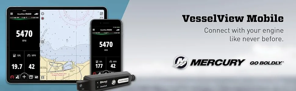 VesselView Mobile - Connected Boat Engine System for iOS and Android Devices - VesselView Mobile, Mercury Marine, Connected Engines