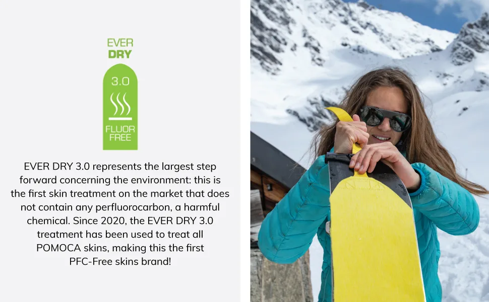 POMOCA Climb 2.0 Splitboard Climbing Skin for Backcountry Touring and Mountaineering Large 145mm - Pomoca 2.0