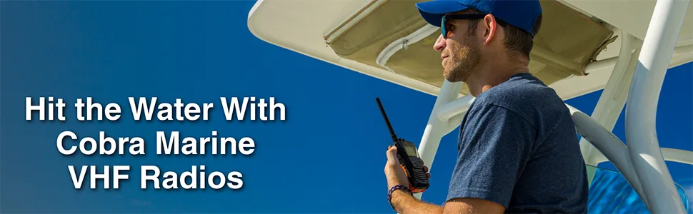 Cobra MR HH600WFLTBTGPS Handheld Floating VHF Radio 6 Watt, GPS, Bluetooth, Submersible, Noise Cancelling Mic, Backlit LCD Display, MemoryScan, White - Cobra