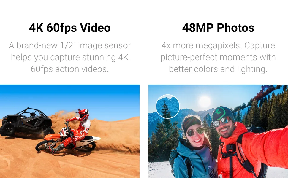 Insta360 ONE RS 4K Edition  Waterproof 4K 60fps Action Camera with FlowSate Stabilization, 48MP Photo, Active HDR, AI Editing Standalone - ONE RS 4K