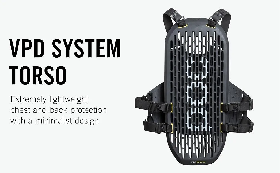 POC, VPD System Torso, Mountain Biking and Skiing Armor for Men and Women Uranium Black Medium - VPD System Torso; Extremely lightweight chest and back protection with a minimalist design