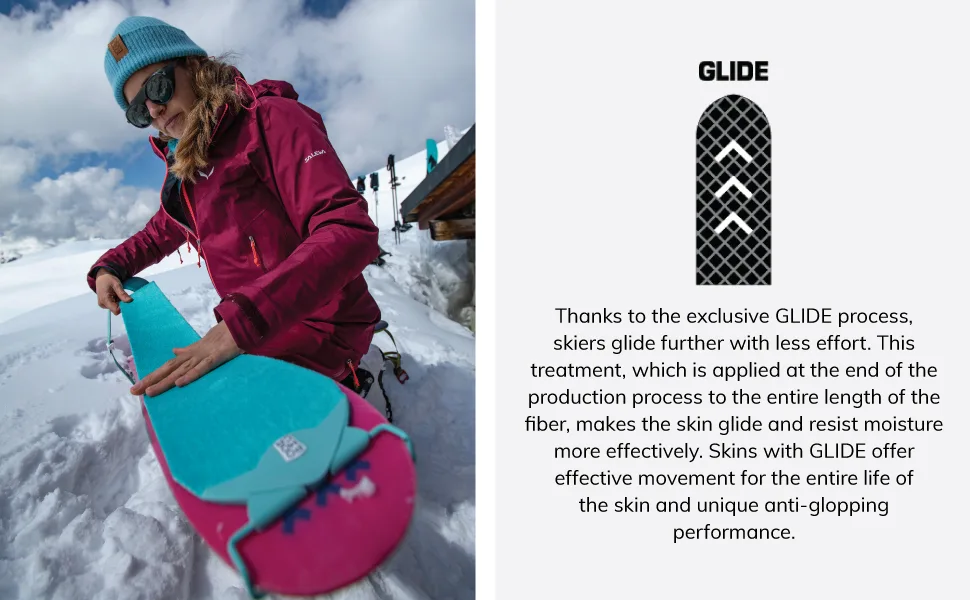 POMOCA Climb Pro S-Glide Ready 2 Climb Climbing Skin for Backcountry Touring and Ski Mountaineering Large 140mm - Pomoca 2.0