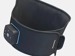 RecoveryTherm Back - Hot Vibration Back and Core Wrap for Athletes - Advanced Hot Vibration for Back Pain Relief Wrap with Cryothermal Technology - One Size Fits All - knee