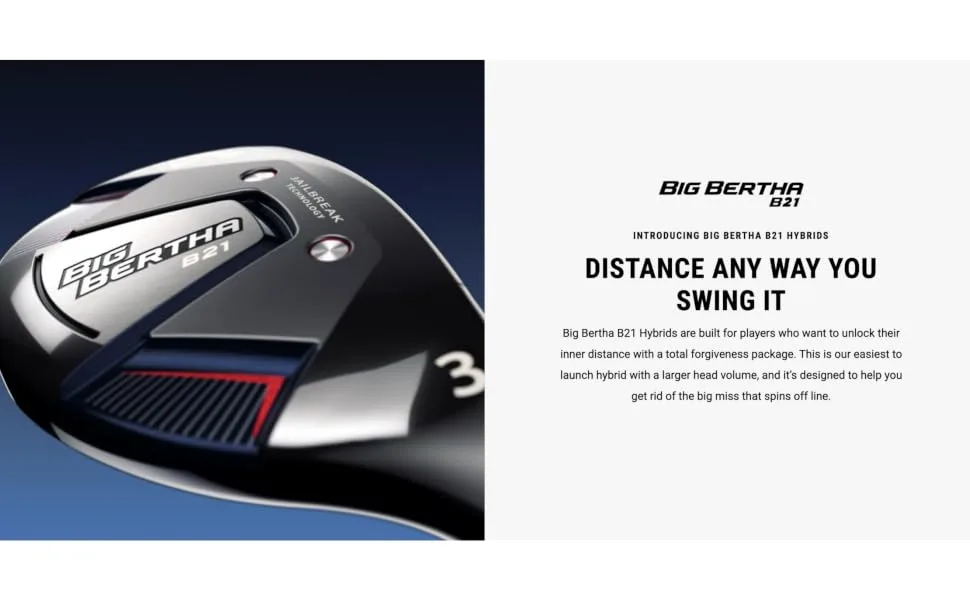 Callaway Big Bertha B21 Hybrid Right Graphite Regular 5 Hybrid - header