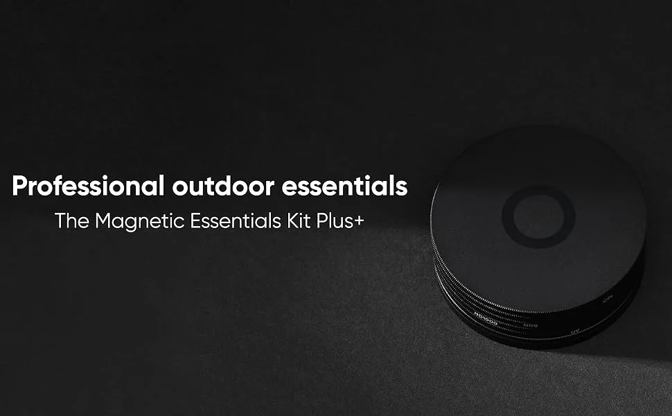 Urth 82mm Magnetic UV, Circular Polarizing (CPL), ND8, ND1000 Lens Filter Kit (Plus+) - Urth