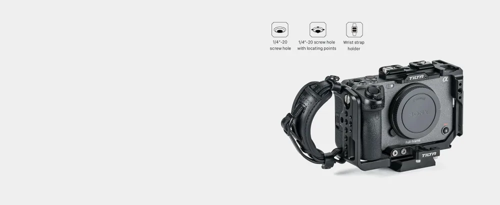 Tiltaing Lightweight Kit Compatible with Sony FX3 - Tactical Gray - Left Side Arm