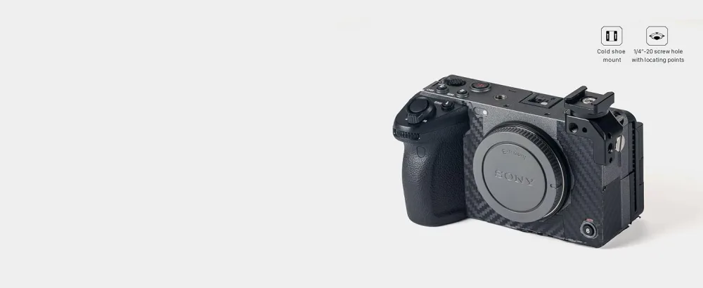 Tiltaing Lightweight Kit Compatible with Sony FX3 - Tactical Gray - Multi-Functional Attachment For FX3