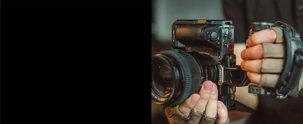 Tiltaing Lightweight Kit Compatible with Sony FX3 - Tactical Gray - Vertical Mode