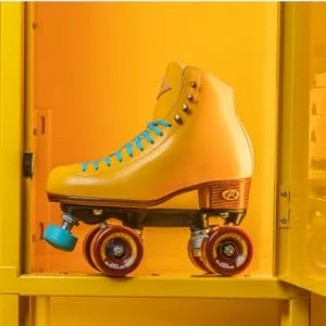 Riedell Skates - Crew - Outdoor Quad Roller Skate Turmeric 8 - Crew