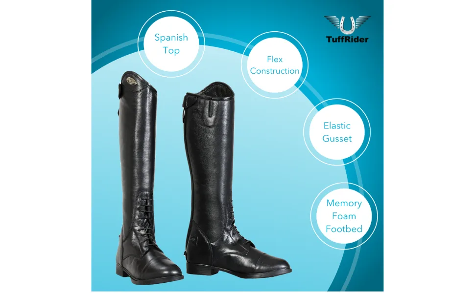 TuffRider Childs Belmont Junior Field Boot Black 7 Big Kid - 3093