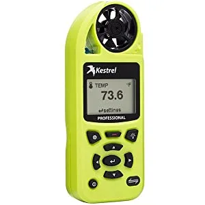 Kestrel 5200 Professional Environmental Meter Non-LiNK, HiViz Green Standard Non-LiNK - 0852 image angle