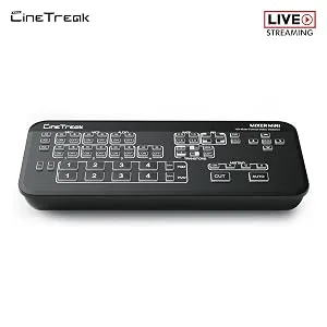Cinetreak Mixer Mini Multi-Format Video Mixer Switcher 4 HDMI Inputs with USB 3.0 Video Capture PIP Chroma key Live Streaming Video Switcher - live streaming video switcher