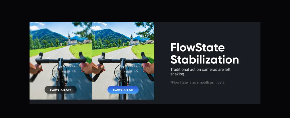 Insta360 ONE X Action Camera 360 Degree, 5.7K Video 18MP Photo, FlowState Stabilization, Real Time WiFi Transfer, Sports Video - FlowState Stabilization