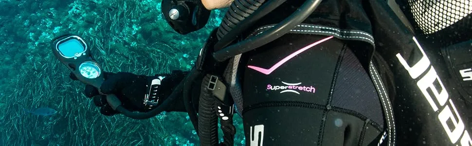 SEAC Screen Console, Scuba Dive Computer Console for one or Two mixes and PSI Manometer Black/blue - seac screen console, seac screen, diving console, scuba diving, seac, diving equipment, dive console