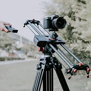 YELANGU Motorized Camera Slider, 31"/80cm Wireless Control Carbon Fiber Dolly Rail Camera Slider Supports Video Mode, Time-Lapse Photography, Horizontal Tracking and 120 Panoramic Shooting 80 CM - Motorized Camera Slider