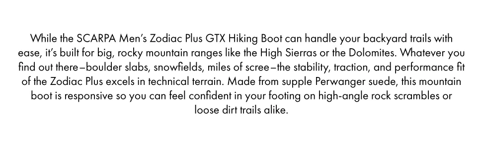 SCARPA Men's Zodiac Plus GTX Waterproof Gore-Tex Boots for Backpacking and Hiking 10.5 Shark/Orange - copy