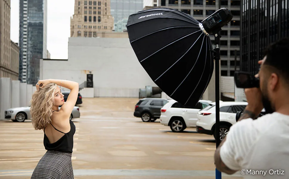 Westcott Beauty Dish Switch 36 (White Interior) - westcott collapsible rapid box switch beauty dish manny ortiz 36