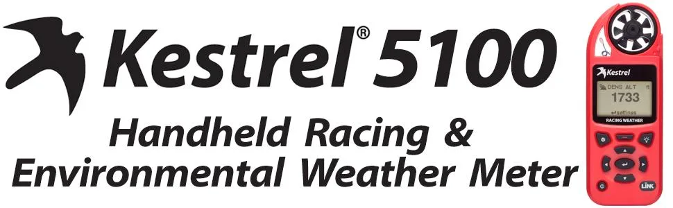 Kestrel 5100 Racing Weather Meter with Link Enabled, Red - KEST-0851LRED Bluetooth LiNK Enabled - 0851 racing meter