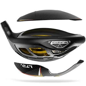 Cobra Golf 2022 LTDX Max Men's Driver Matte Black-Gold Fusion Right UST Helium Nanocore Regular 10.5 degrees - cobra driver; LTDx driver; carbon crown;