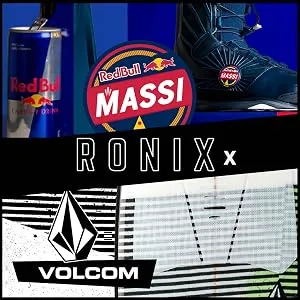 Ronix District Stage 2 Wakeboard Boots 7.5-11.5 White/Black - Ronix Partnerships with volcom & Rebull