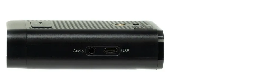 Radenso DS1 Driver Assist Device- Magnet Mount, Bluetooth, Color OLED Display, Less False Alerts, Auto GPS Lockouts, USA Technical Support - Radenso DS1 USB-C and headphone jack