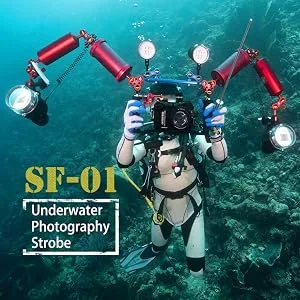 MEIKON SF-01 Waterproof Flash Strobe 32GN for Sony Canon Fujifilm Nikon Underwater Camera Housings Diving Case - product information 2