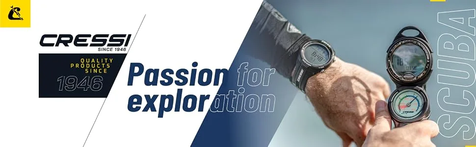 Cressi Underwater Diving Computer: Four Operative Modes with a Simple Interface - Neon: Created in Italy Black - SCUBA DIVING COMPUTER, SCUBA DIVING WRIST COMPUTER, CRESSI COMPUTER, DIVE COMPUTER, DIVE CONSOLE
