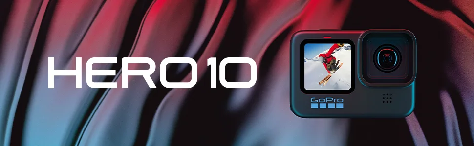 GoPro HERO10 Black- E-Commerce Packaging - Waterproof Action Camera with Front LCD & Touch Rear Screens, 5.3K60 Ultra HD Video H10 Black - product information 1