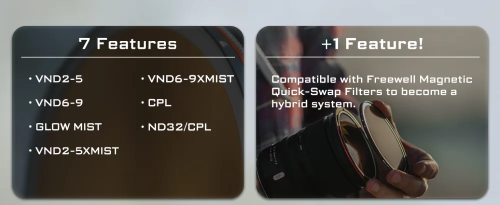 Freewell 82mm Versatile Magnetic Variable ND (VND) Filter System - product information 10
