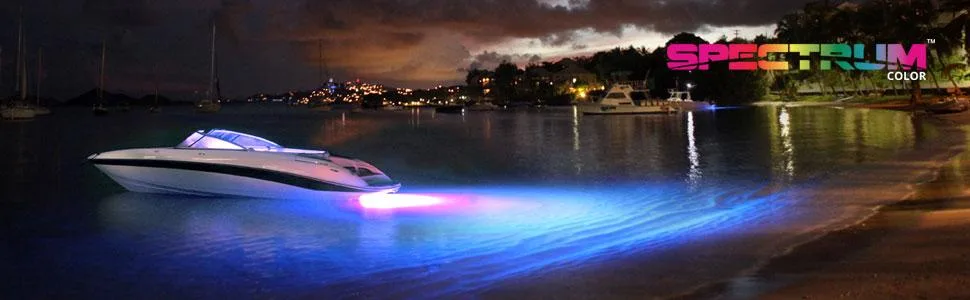 Lumitec Lighting 101510, LED Underwater Light, SeaBlaze Quattro Underwater Light, Spectrum Full-Color RGBW - underwater lights, transom lights, seablaze, Lumitec, Lumitec light, quattro, RGB, colored lights,