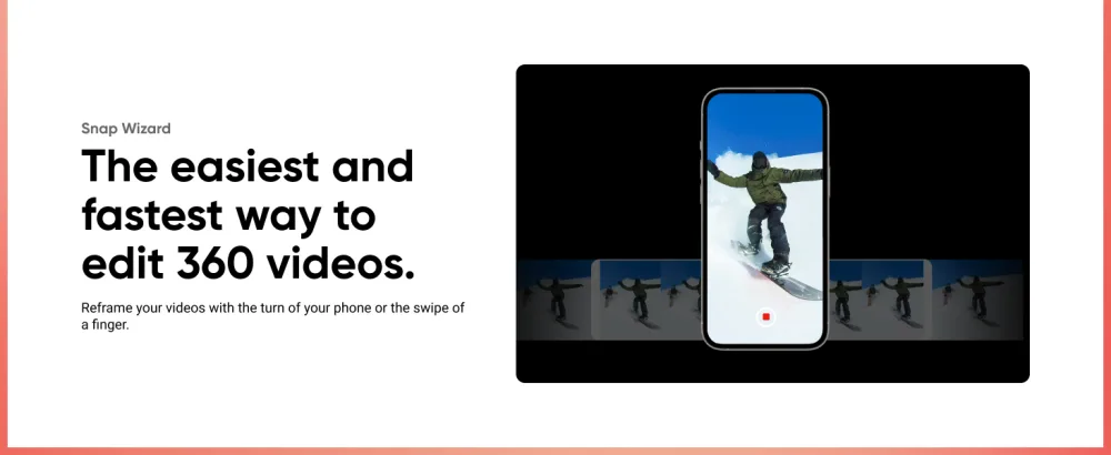Insta360 ONE RS Twin Edition  Waterproof 4K 60fps Action Camera & 5.7K 360 Camera with Interchangeable Lenses, Stabilization, 48MP Photo, Active HDR, AI Editing Standalone - editing
