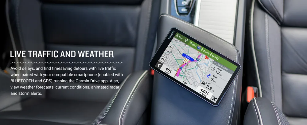 Garmin DriveCam 76, Large, Easy-to-Read 7 GPS car Navigator, Built-in Dash Cam, Automatic Incident Detection, High-Resolution Birdseye Satellite Imagery 7" with Camera Navigator - Garmin DriveCam 76