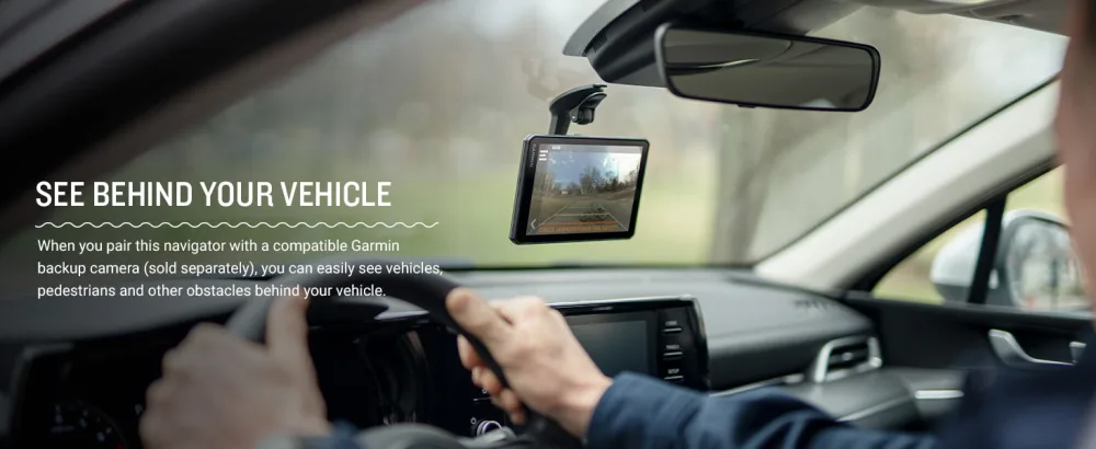 Garmin DriveCam 76, Large, Easy-to-Read 7 GPS car Navigator, Built-in Dash Cam, Automatic Incident Detection, High-Resolution Birdseye Satellite Imagery 7" with Camera Navigator - Garmin DriveCam 76