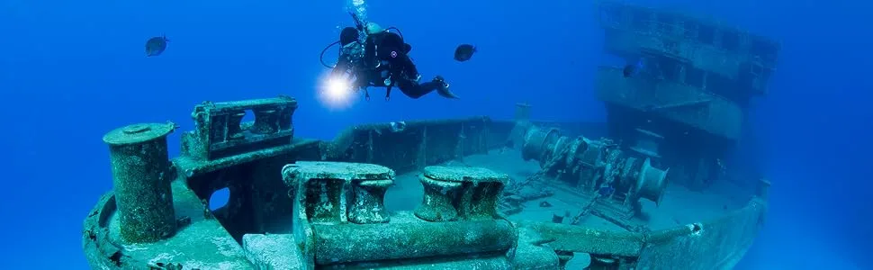 Light and Motion Sola Dive 2500 S/F, The Most Versatile Underwater Lighting Solution Available. Ultra-Compact Dive Light with Proven Performance and Reliability, Black, Small - Sola Dive Lights