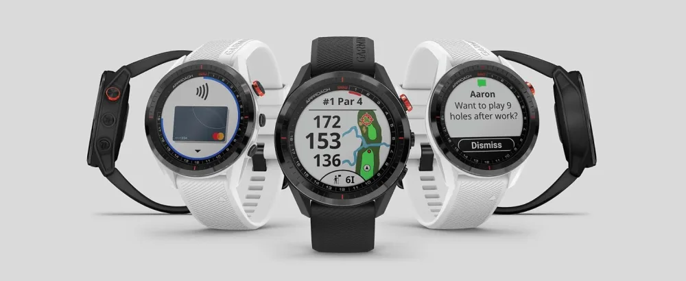 Garmin Approach S62, Premium Golf GPS Watch, Built-in Virtual Caddie Black Watch only - Garmin Approach S62