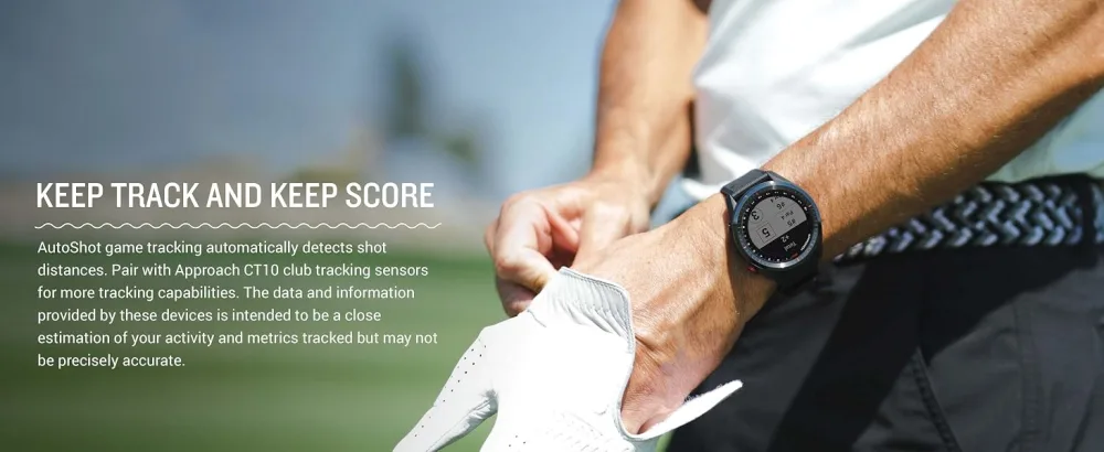 Garmin Approach S62, Premium Golf GPS Watch, Built-in Virtual Caddie Black Watch only - Garmin Approach S62