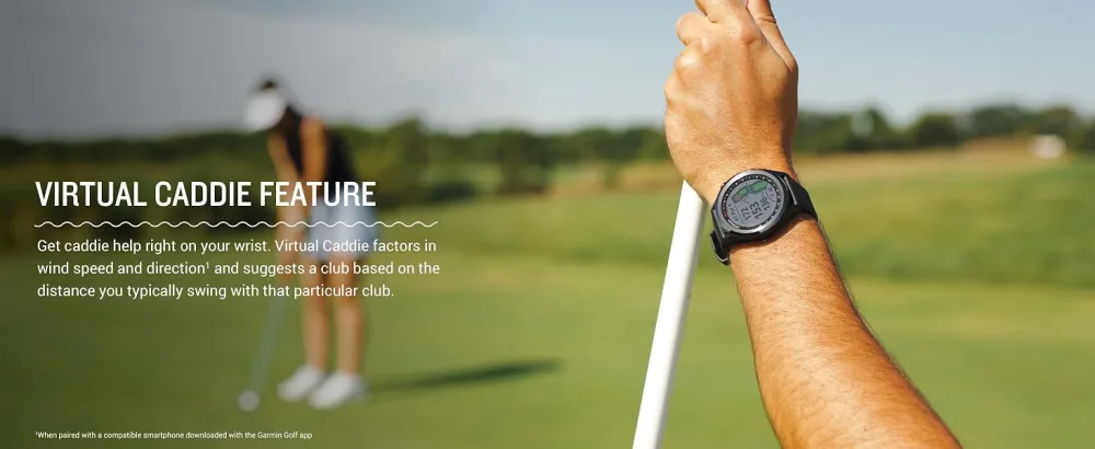 Garmin Approach S62, Premium Golf GPS Watch, Built-in Virtual Caddie Black Watch only - Garmin Approach S62