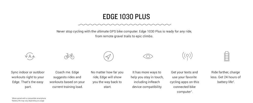 Garmin Edge 1030 Plus, GPS Cycling/Bike Computer, On-Device Workout Suggestions, ClimbPro Pacing Guidance and More (010-02424-00) Edge 1030 Plus - Garmin Edge 1030 Plus