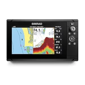 Simrad Cruise 7-7-inch GPS Chartplotter with 83/200 Transducer, Preloaded C-MAP US Coastal Maps - simrad cruise display