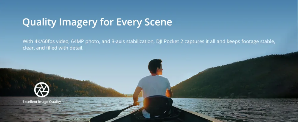 DJI Pocket 2 Creator Combo, 3 Axis Gimbal Stabilizer with 4K Camera, 1/1.7" CMOS, 64MP Photo, Face Tracking, YouTube, Vlog, Portable Video Camera for Android and iPhone, Black - Quality Imagery for Every Scene