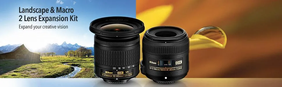 Nikon Landscape & Macro Two Lens Kit with 10-20mm f/4.5-5.6G VR & 40mm f/2.8G - product information 1