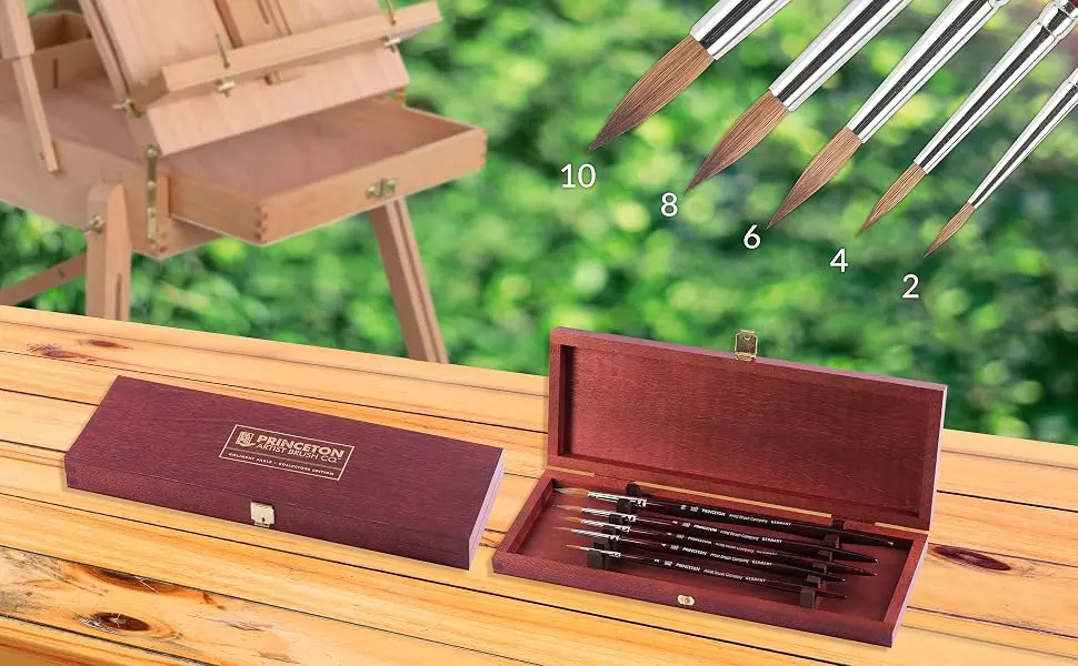 Princeton Artist Brush Kolinsky Sable Collectors Set 5 -Piece - Princeton Paint Brushes