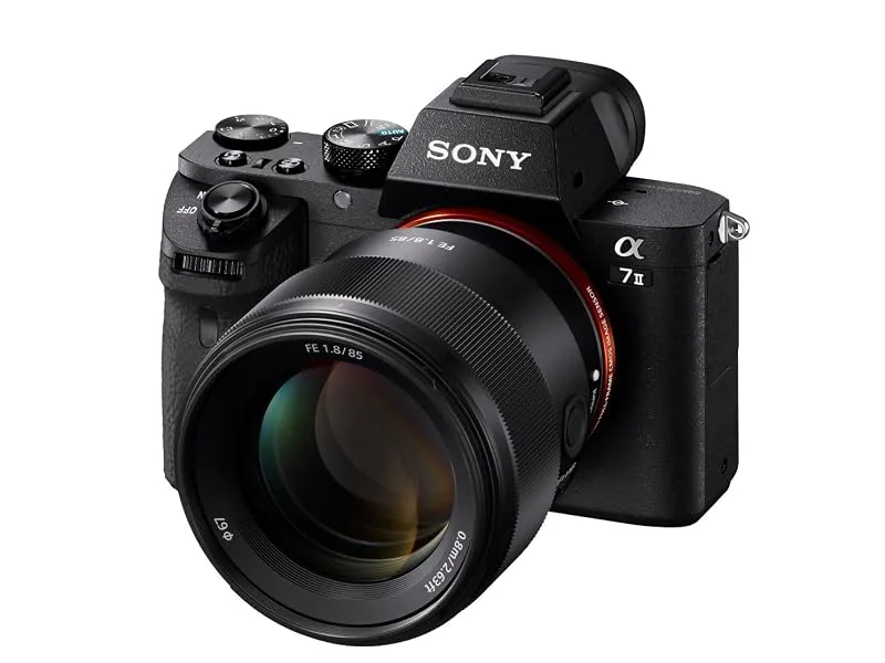 Sony SEL85F18 85mm F/1.8-22 Medium-Telephoto Fixed Prime Camera Lens, Black w/ SEL85F18/2 - main