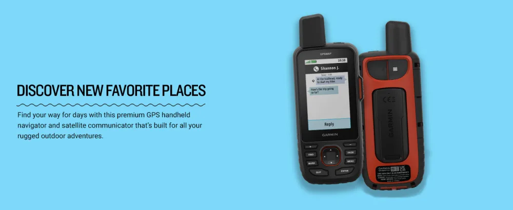 Garmin GPSMAP 67i Rugged GPS Handheld with inReach Satellite Technology, Two-Way Messaging, Interactive SOS, Mapping InReach Technology - Garmin GPSMAP 67i